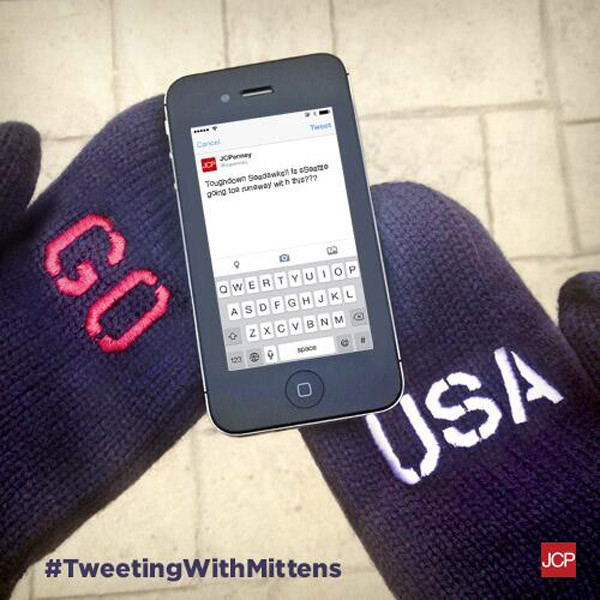 JC Penny, Tweeting with Mittens JC Penny, Tweeting with Mittens